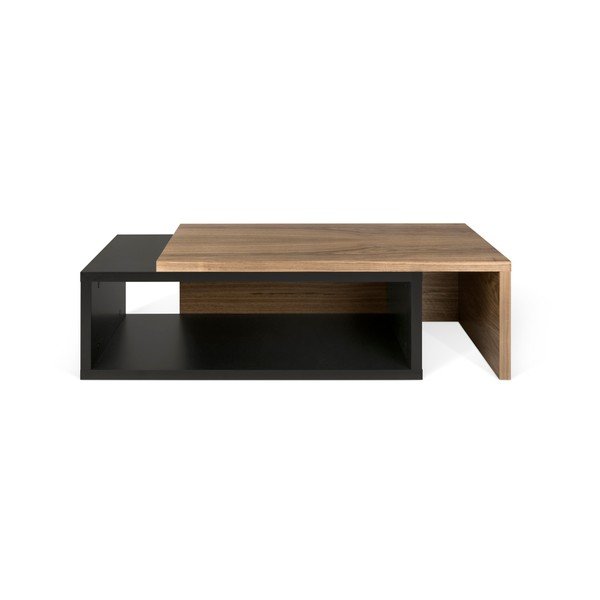 Čierny variabilný stolík TemaHome Jazz Walnut