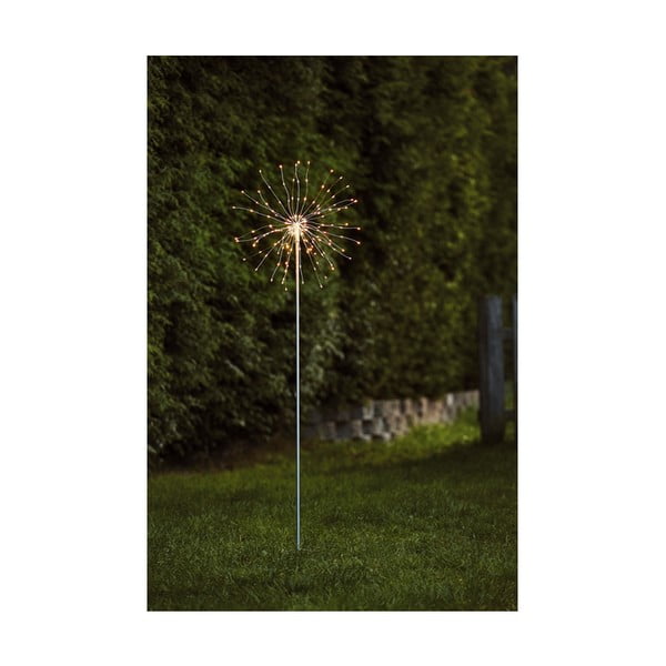 Vonkajšia zapichovatelná svetelná dekorácia Star Trading Outdoor Firework Flattio, výška 110 cm