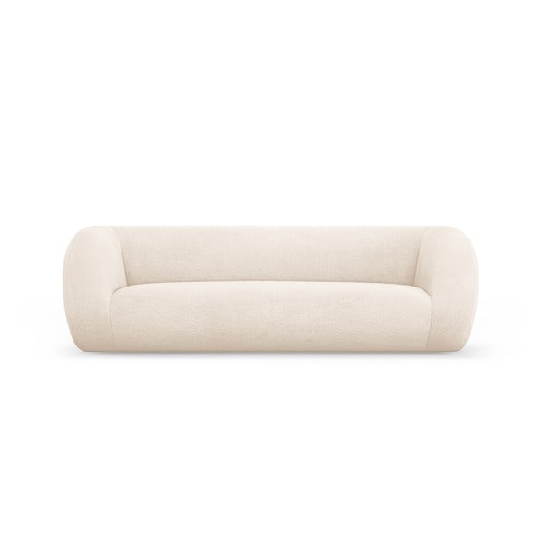 Krémová pohovka z textílie buklé 230 cm Essen – Cosmopolitan Design