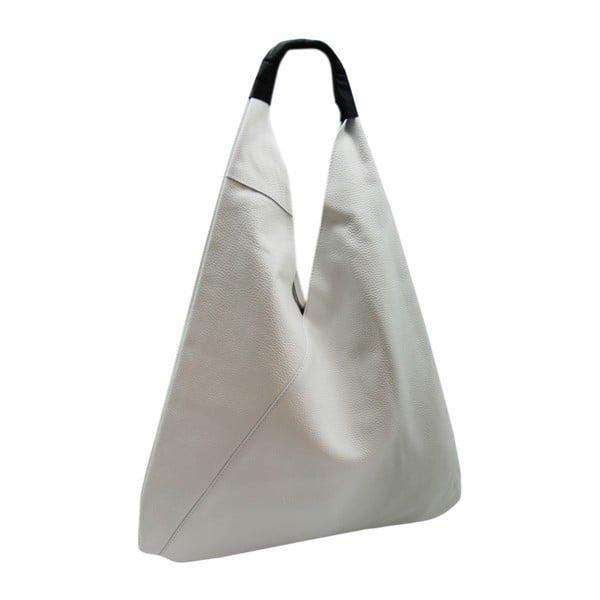 Biela kabelka z pravej kože Andrea Cardone Panna