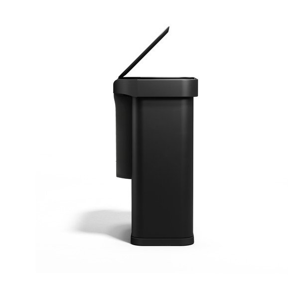 Čierny bezdotykový oceľový odpadkový kôš 58 l Sensor – simplehuman-image-4