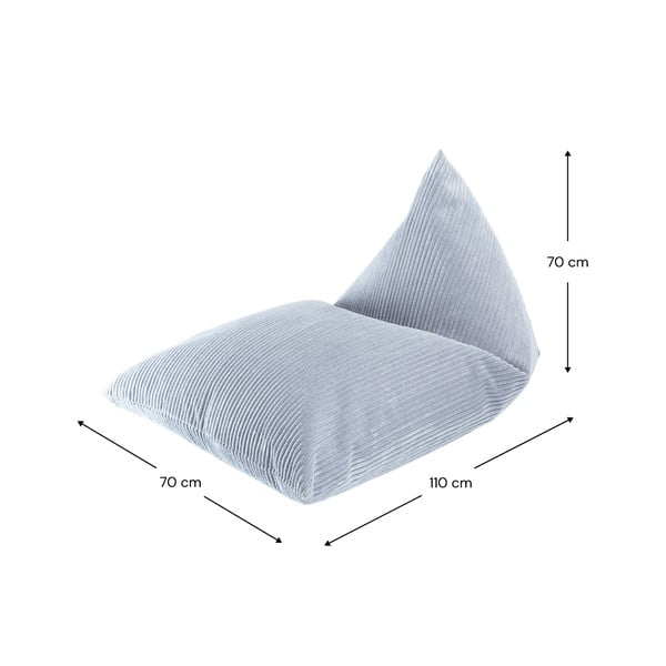 Modrý menčestrový detský sedací vak Big Lounger – Wigiwama-image-2