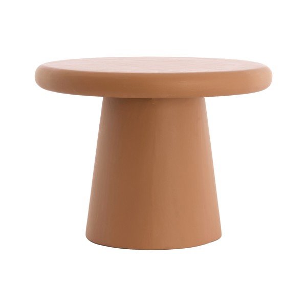 Okrúhly konferenčný stolík v terakotovej farbe ø 60 cm Kulona – Light & Living