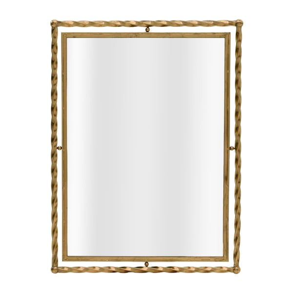 Nástenné zrkadlo s detailmi v zlatej farbe InArt Classico