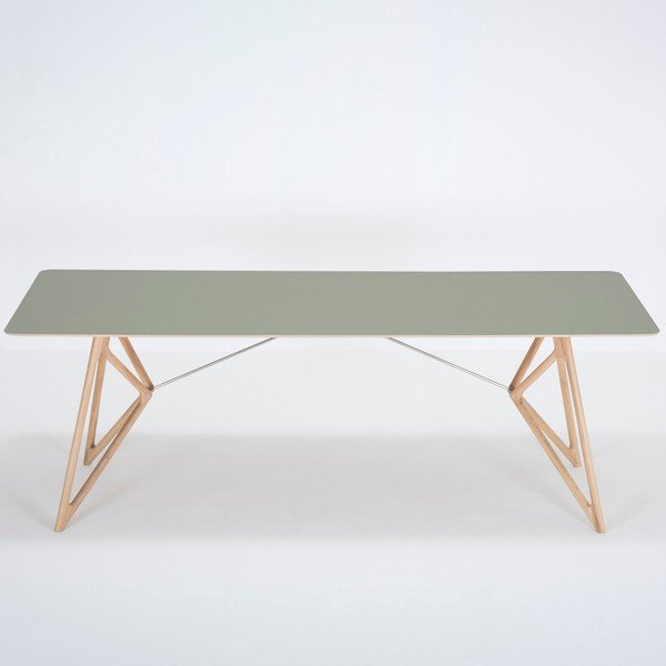 Jedálenský stôl z dubového dreva 220x90 cm Tink - Gazzda-image-4