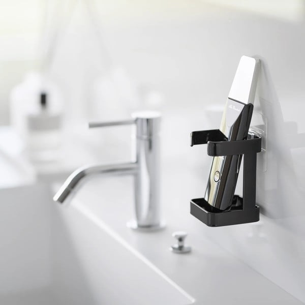 Čierny kovový držiak zariadenia starostlivosti o pleť Film Hook – YAMAZAKI-image-1