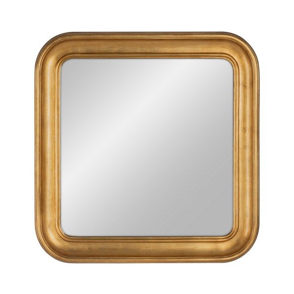 Nástenné zrkadlo s dreveným rámom 80x80 cm – Ixia
