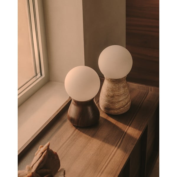 Béžová stolová lampa (výška 31,5 cm) Okeni – Kave Home-image-2