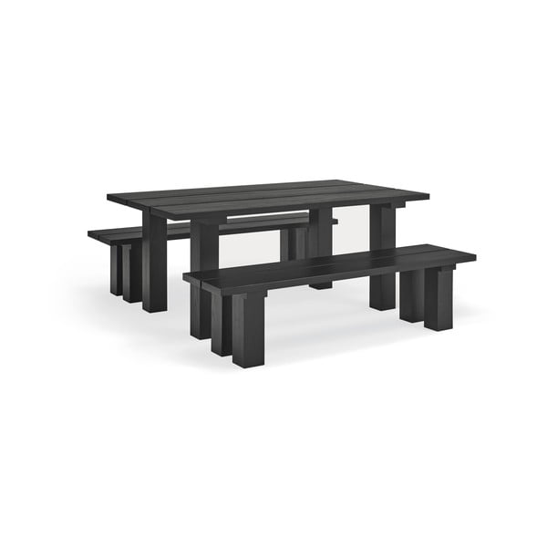 Jedálenský stôl s doskou z borovicového dreva 100x180 cm Banda – Teulat-image-4