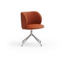 Oranžové čalúnené jedálenské kreslo Mogi – Teulat