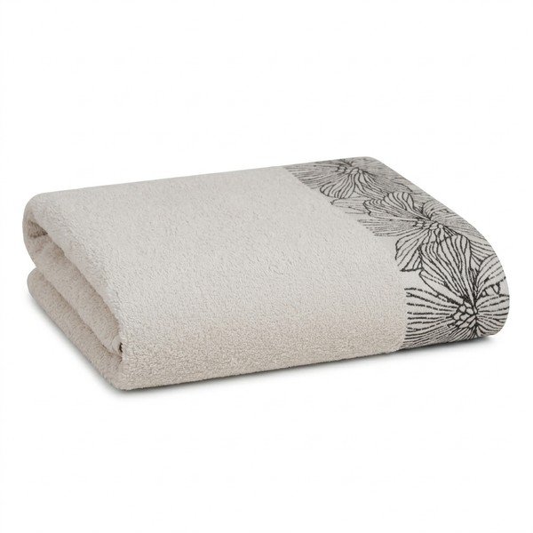 Slonovinový froté bavlnený uterák 50x100 cm Valencia – My House