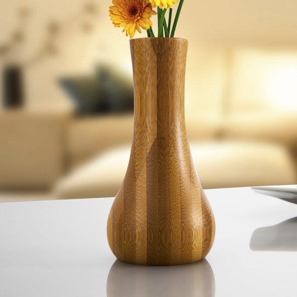 Bambusová váza Bambum Lotus, 18 cm-image-1