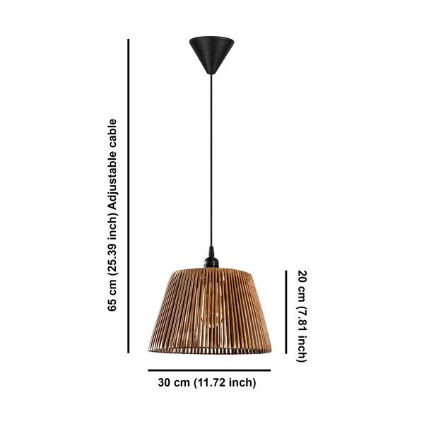 Čierno-béžové závesné svietidlo ø 30 cm Cone – Opviq lights-image-4