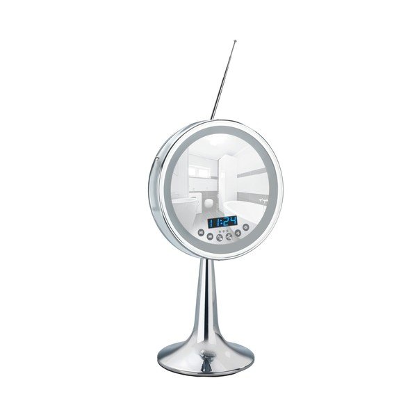 Zväčšovacie stolové zrkadlo s LED svetlom a rádiom Wenko Imperial-image-1