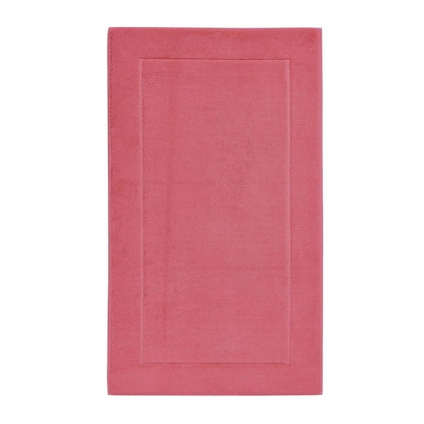 Ružová kúpeľňová predložka z egyptskej bavlny Aquanova London, 60 × 100 cm