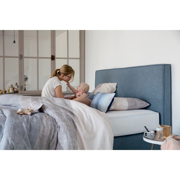 Modrá boxspring posteľ Revor Milano, 160 × 200 cm-image-4