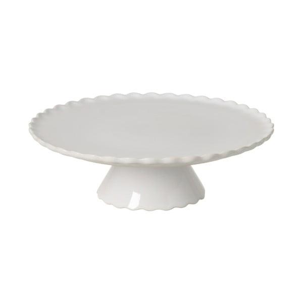 Biely kameninový podnos na tortu Casafina Forma, ⌀ 28 cm
