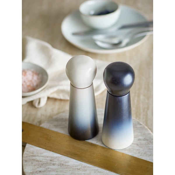 Biele/modré drevené mlynčeky 2 ks Hyman – Bloomingville-image-1