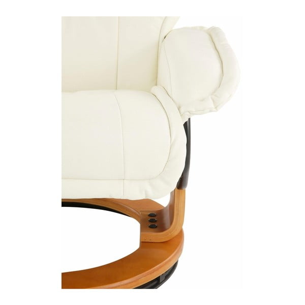 Set krémového kresla a podnožky Støraa Roubaix-image-4