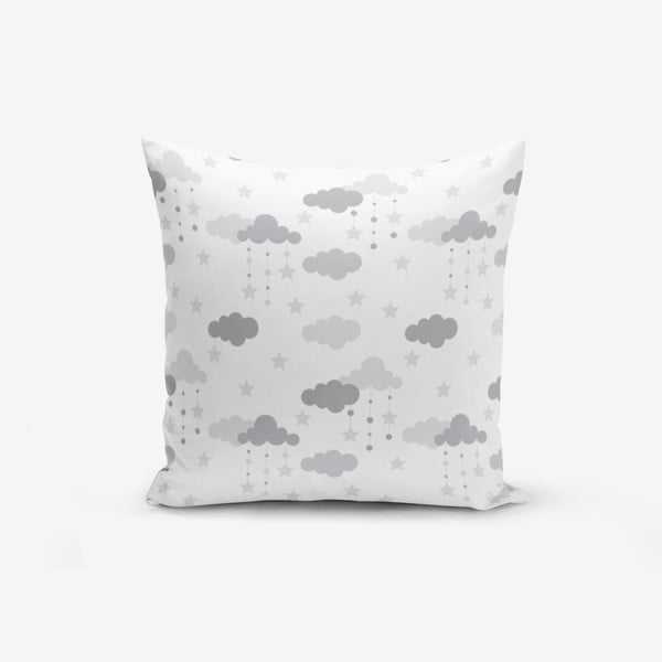 Detská obliečka na vankúš 43x43 cm Grey Clouds – Mila Home