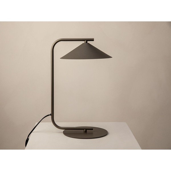 Hnedá kovová stolová lampa (výška  42 cm) Nocte – Micadoni -image-2
