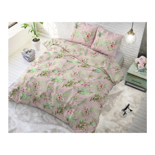 Bavlnené obliečky na dvojlôžko Sleeptime Soft Roses, 200 × 220 cm
