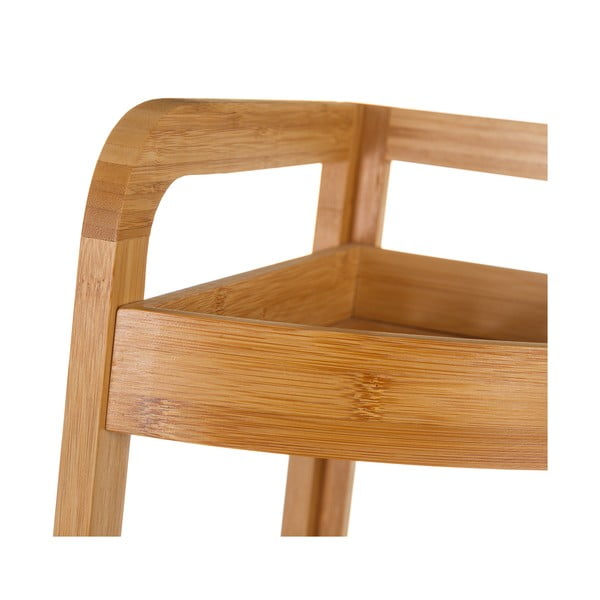 Trojposchodový bambusový rohový stojan Casa Selección Bamboo-image-2