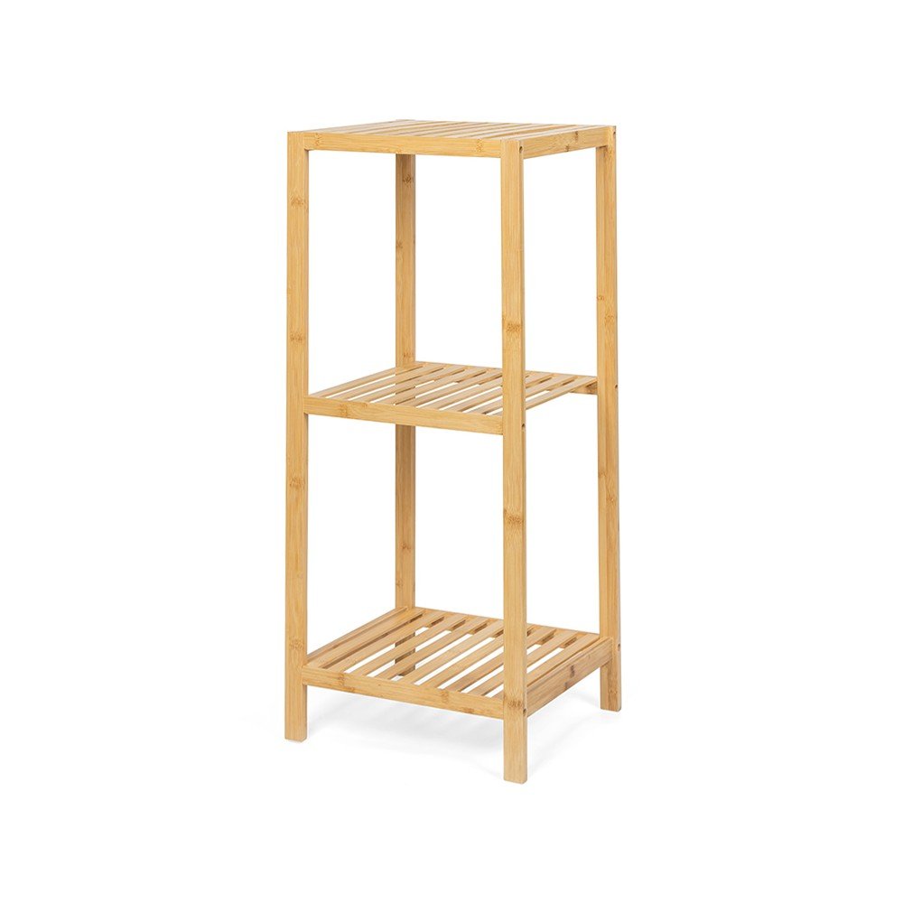Bambusový kúpeľňový regál v prírodnej farbe 37x83 cm Skaren – Bonami Essentials