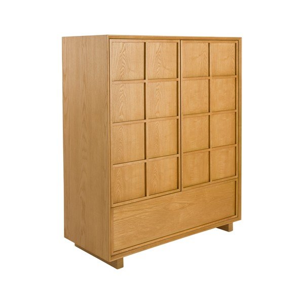 Skrinka z jaseňového dreva v prírodnej farbe 100x120x45 cm Raster – Zuiver-image-3