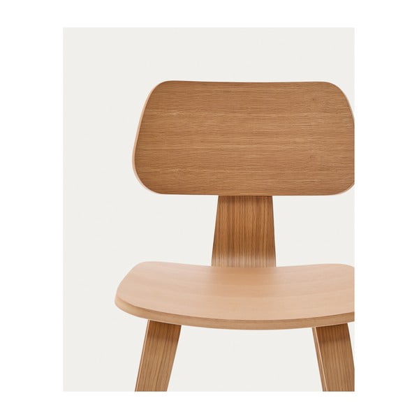 Jedálenská stolička v dekore duba v prírodnej farbe Gena – Kave Home-image-3