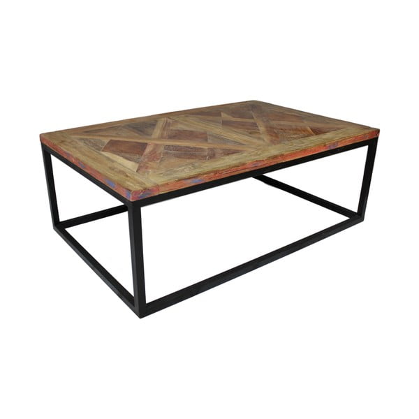 Odkladací stolík z teakového dreva HSM collection Mozaik, 70 × 110 cm