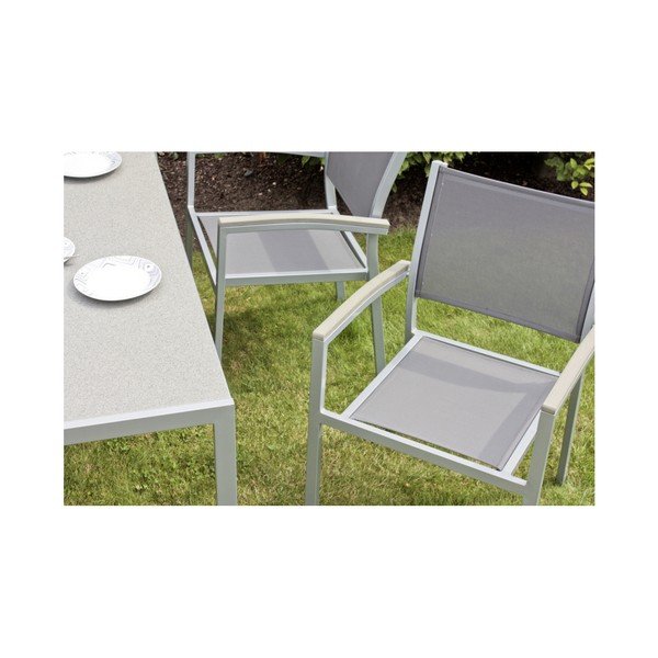 Sivé záhradné kreslo Grace – Garden Pleasure-image-4