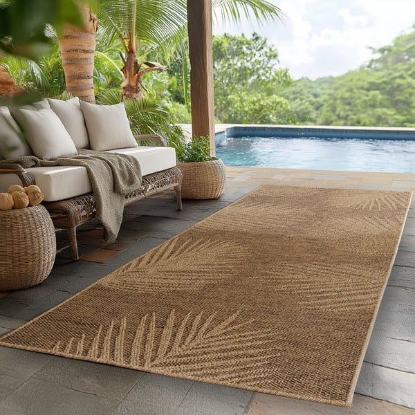 Hnedý vnútorný a vonkajší behúň 80x250 cm Timber 1403 – Ayyildiz Carpets-image-1
