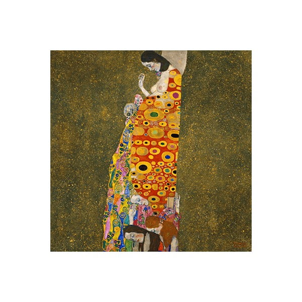 Reprodukcia obrazu Gustav Klimt - Hope II, 40 x 40 cm
