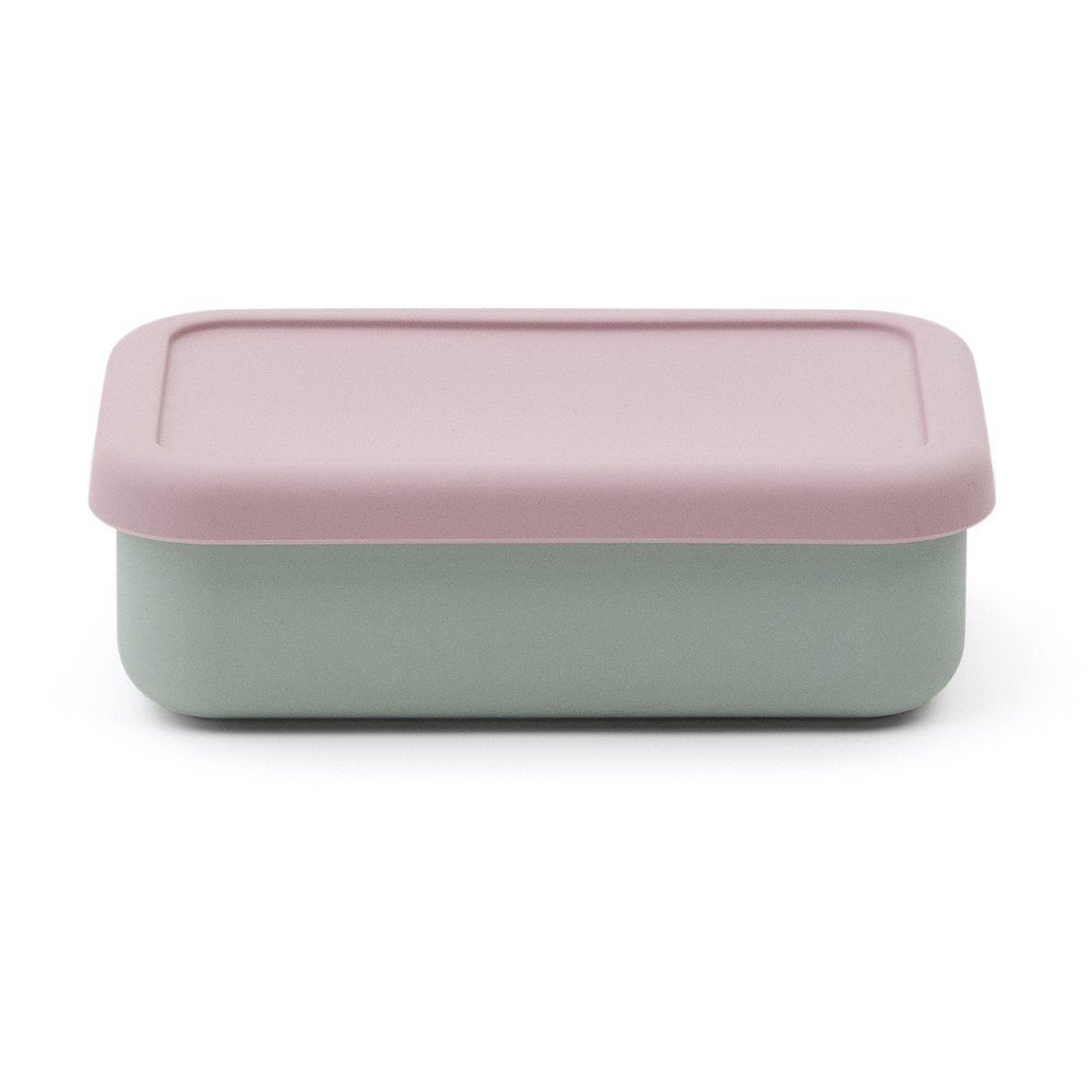 E-shop Ružový/tyrkysový silikónový detský desiatový box Lili – Kave Home