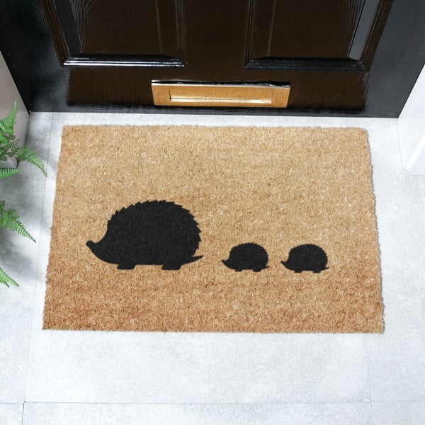 Rohožka z kokosového vlákna 40x60 cm Hedgehog Family – Artsy Doormats-image-2