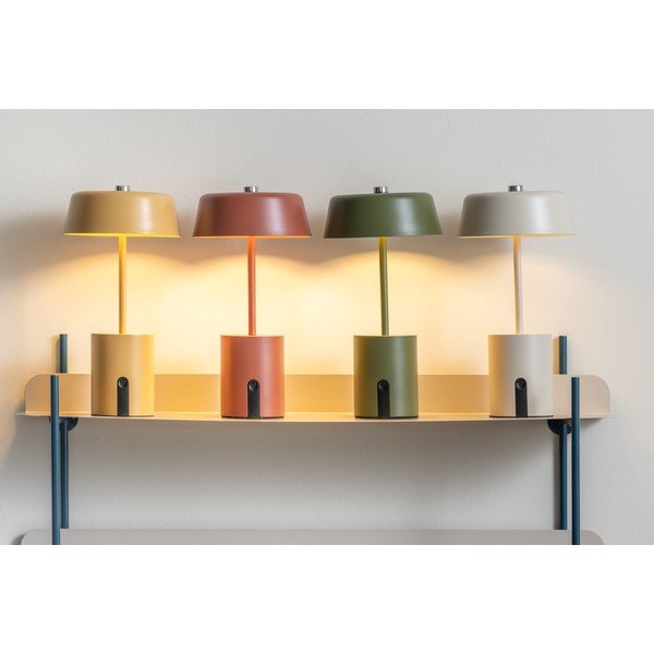 Okrovožltá kovová LED stolová lampa (výška  22,5 cm) Elemental LED – Leitmotiv-image-2