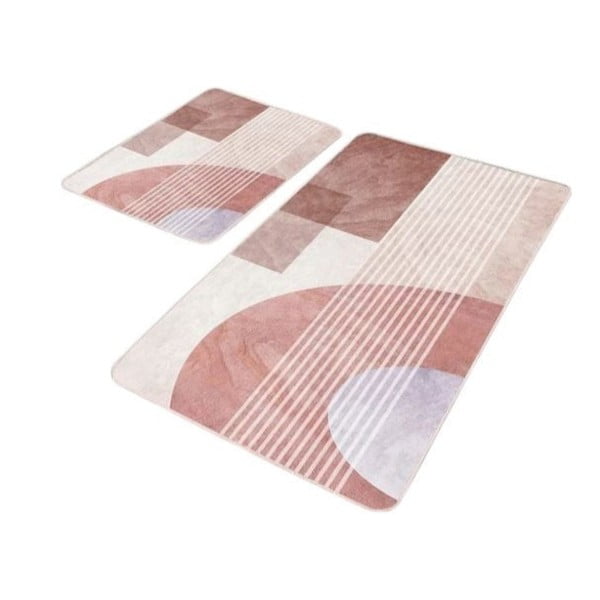 Zamatové kúpeľňové predložky v súprave 2 ks 60x100 cm – Mila Home