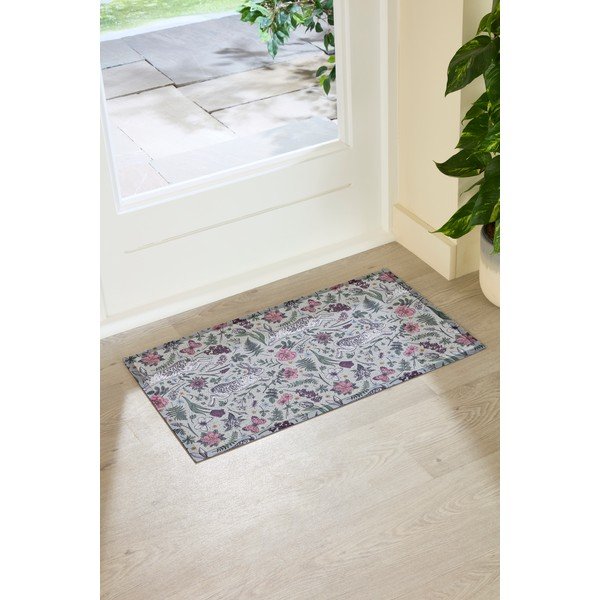 Rohožka z PVC 40x70 cm Hare Wildflowers – Artsy Doormats-image-2
