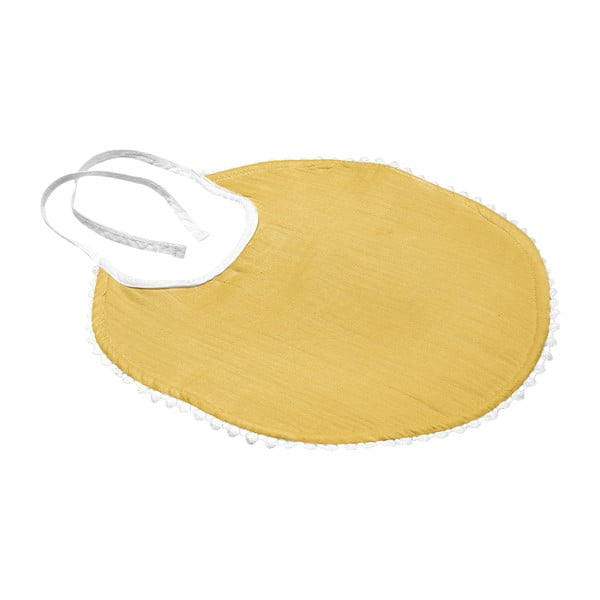 Žltý mušelínový podbradník Kindsgut London-image-2