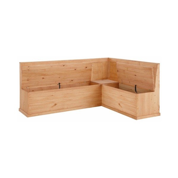Rohová lavica z borovicového dreva s úložným priestorom Støraa Silas-image-2
