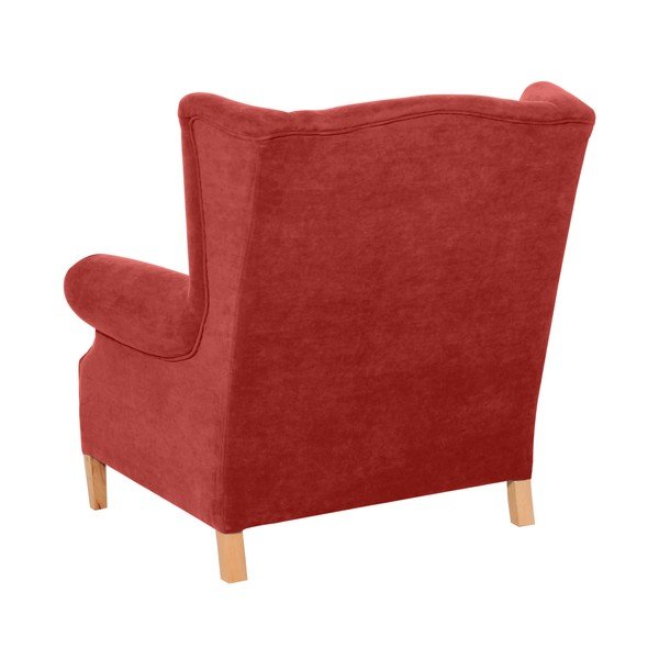 Červené kreslo Max Winzer Harvey Velor-image-2