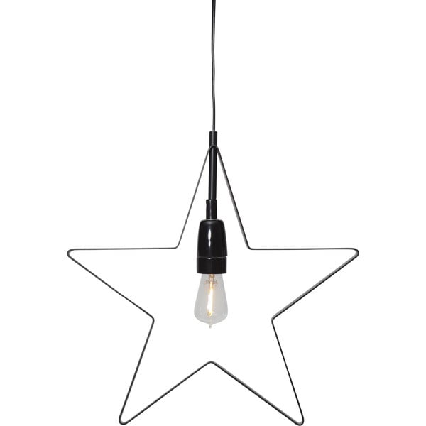 Čierna svetelná dekorácia s vianočným motívom Orbit – Star Trading