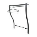 Čierny kovový nástenný vešiak s poličkou 75 cm Carve – Spinder Design