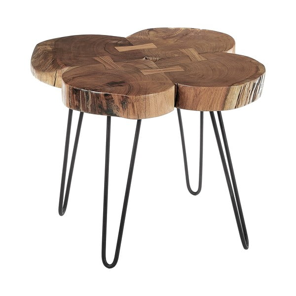 Odkladací stolík s doskou z akácie 50x50 cm Nandri – Premier Housewares-image-2