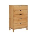 Vysoká komoda z borovicového dreva v prírodnej farbe 113x39 cm Post – Støraa