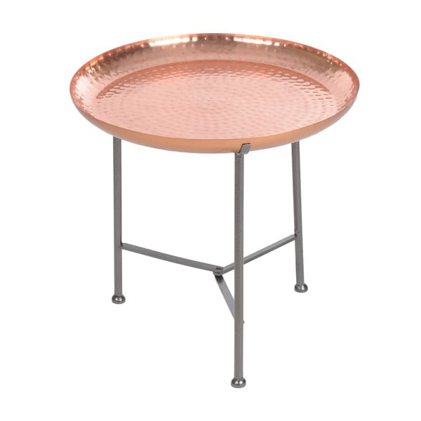 Odkladací stolík s podnosom Copper Finish