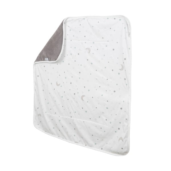 Bielo-sivá bavlnená detská deka 80x80 cm Strenenzauber – Roba-image-3