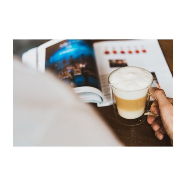 Sklenené hrnčeky v súprave 2 ks na cappuccino/dvojstenné 350 ml – Vialli Design-image-2