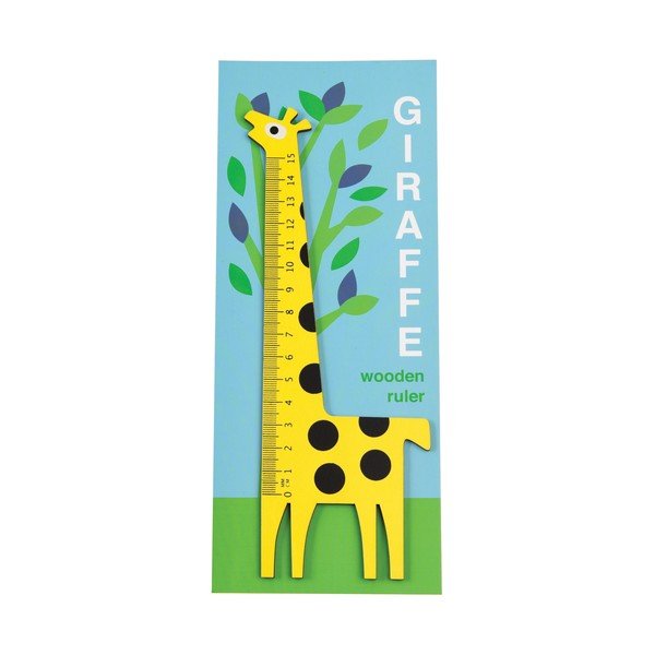 Drevené pravítko v tvare žirafy Rex London Yellow Giraffe-image-1